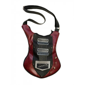 Guitar-shaped bag Musicman Cherry Red