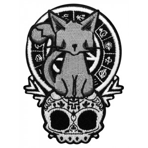 Petic textil decorativ / Patch brodat Kitten Of The Night