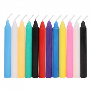 Set 12 lumanari magice pentru ritualuri - protectie, vindecare, iubire, succes, prosperitate, incredere, intelepciune
