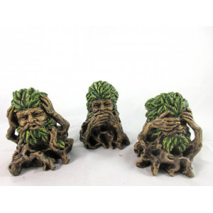 Set 3 statuete Trei Copaci Magici Intelepti 11 cm