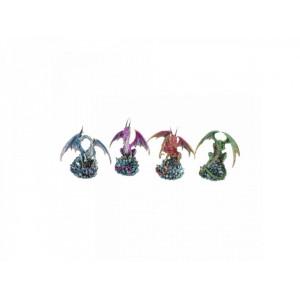 Set 4 statuete dragoni Colectionarii de cristale