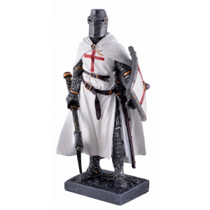 Statueta cavaler Templier cu topor 18cm