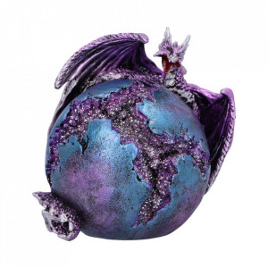 Statueta dragon Crevice Keeper (violet) 10.3cm