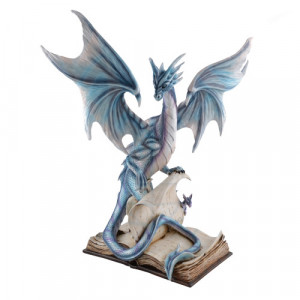 Statueta dragon pe carti Intelepciune