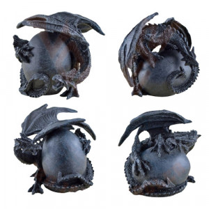 Statueta dragon Protectorul oului 8cm