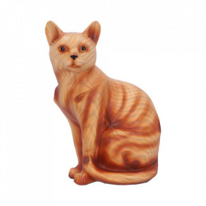Statueta finisaj lemn Feline Rest 21.5cm