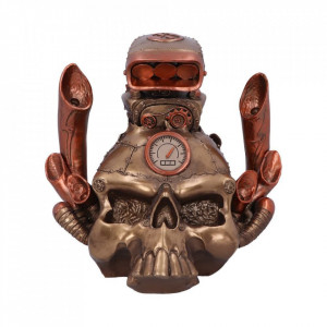 Statueta steampunk craniu Petrol Head 18cm