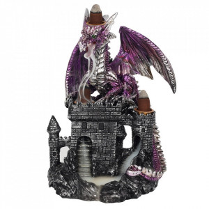 Suport conuri tamaie backflow Dragon pe Castel - violet