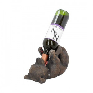 Suport sticle de vin Caine Staffordshire Bull Terrier 25cm