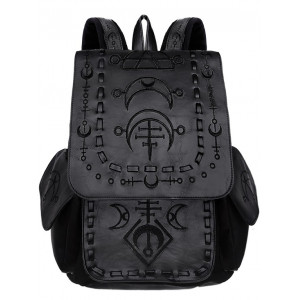 Rucsac gotic Runic Moon - negru