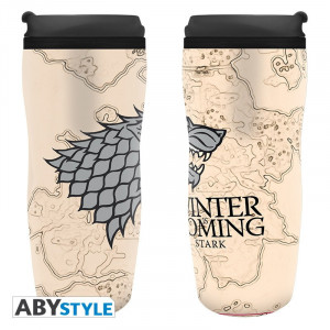 Cana termos cu capac pentru cafea licenta Game of Thrones - Winter is Coming