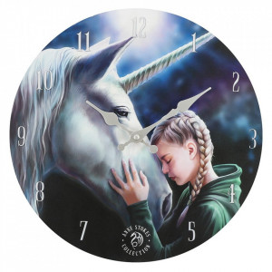 Ceas de perete din lemn The Wish - Anne Stokes