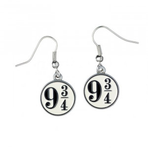 Cercei placati argint licenta Harry Potter Platforma 9 3/4