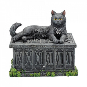 Cutie carti de tarot pisica neagra Veghetoarea Comorii 17 cm