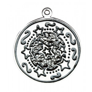 Pandantiv placat argint zodiac celtic Twr Tewdws 01-23 April