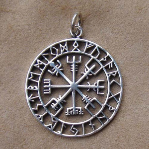 Pandantiv viking argint Vegvisir
