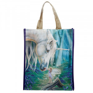Sacosa cumparaturi cu design zana si unicorn Fairy Whispers - Lisa Parker