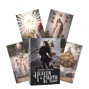 Set carti tarot cu brosura de instructiuni si carte despre arta tarotului Cerul si Pământul
