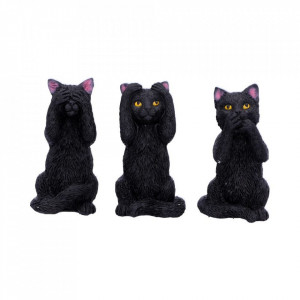 Set statuete Trei pisicute intelepte