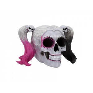 Statueta craniu Harley Quinn Micul Monstru 21 cm