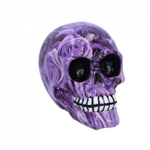 Statueta craniu Purple Romance 11 cm