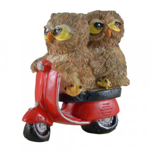 Statueta funny bufnita Cuplu 7cm