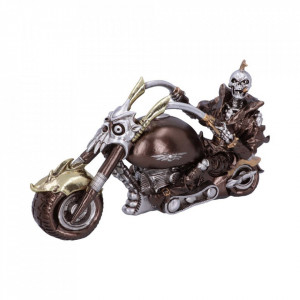 Statueta motocicleta Roti de otel 29cm