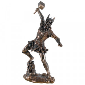 Statueta zeu nordic Thor - Zeul Tunetului 32cm