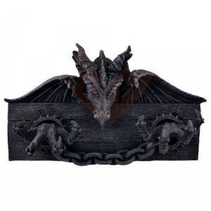 Suport de chei Dragon inlantuit 17cm