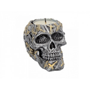 Suport lumanari steampunk Craniul din sabii 10 cm