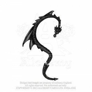 The Dragon's Lure black Ear-Wrap