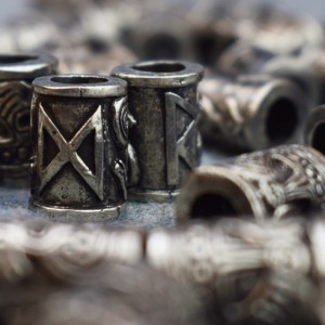 Viking Jewelry for beard/hair - Runes