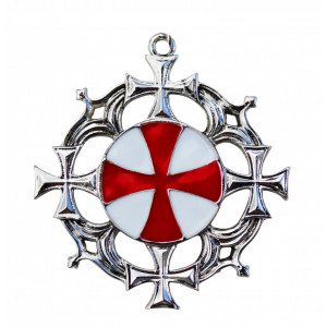 Pandantiv medieval Cruce solară