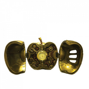 Statueta steampunk cu ceas Fructul interzis