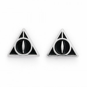 Cercei studs placati argint licenta Harry Potter Talismanele Mortii