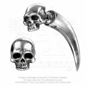 Cercel False Stretcher Tomb Skull Horn