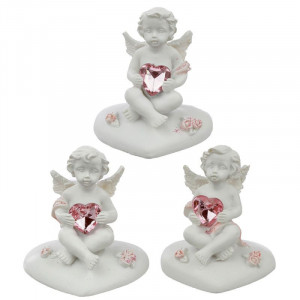 Decoratiune Ingeras pe inimioara 5 cm