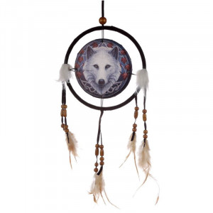 Dreamcatcher lup Gardianul Toamnei - Lisa Parker 16 cm