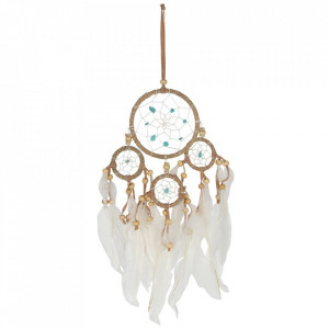 Dreamcatcher micut cu accesorii turcoaz