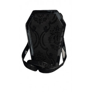 Geanta in forma de cosciug Black Brocade