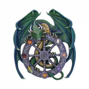 Placheta decorativa perete dragon Roata Anului 30cm