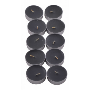 Set 10 lumanari negre tip pastila pentru ritualuri de protectie si vindecare