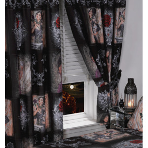 Set 2 draperii model gotic romantic Alchemy - The Story Of The Rose 168 x 182 cm