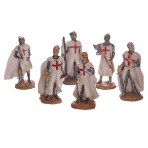 Statuetă cavaler Cruciat 8 cm
