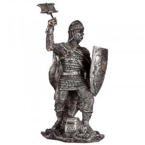Statueta Cavaler Medieval Luptand 13 cm