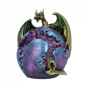 Statueta dragon Crevice Keeper (verde) 10.3 cm