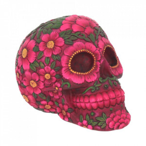 Statueta sugar skull Florile mortilor 14.5 cm