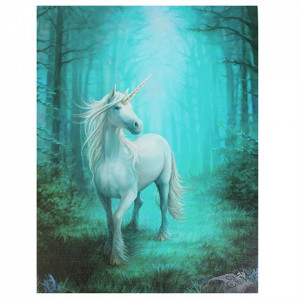 Tablou canvas Unicorn de Padure 19x25cm - Anne Stokes