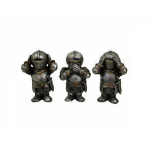 Set 3 statuete Trei cavaleri intelepti 9 cm