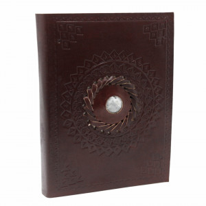 Agenda / Jurnal cu coperti din piele Piatra lunii (17x12 cm)